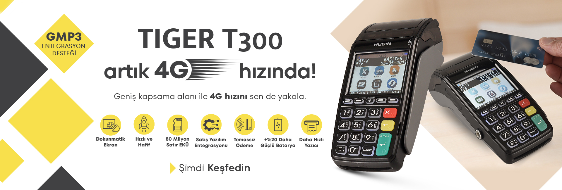 Hugin T300 Mobil Yazarkasa POS